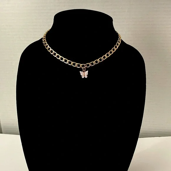 Butterfly Pendant Necklace - Picture 2 of 3